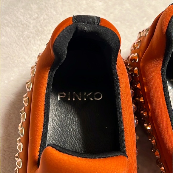 PINKO. Rhinestone Sneakers. Neoprene. Size 39/8. Like New - Picture 6 of 9